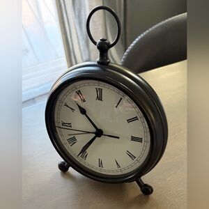 Pottery Barn Bronze Pocket Watch Clock